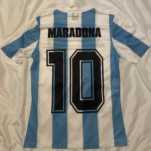 COPY - Diego Maradona retro Argentina jersey